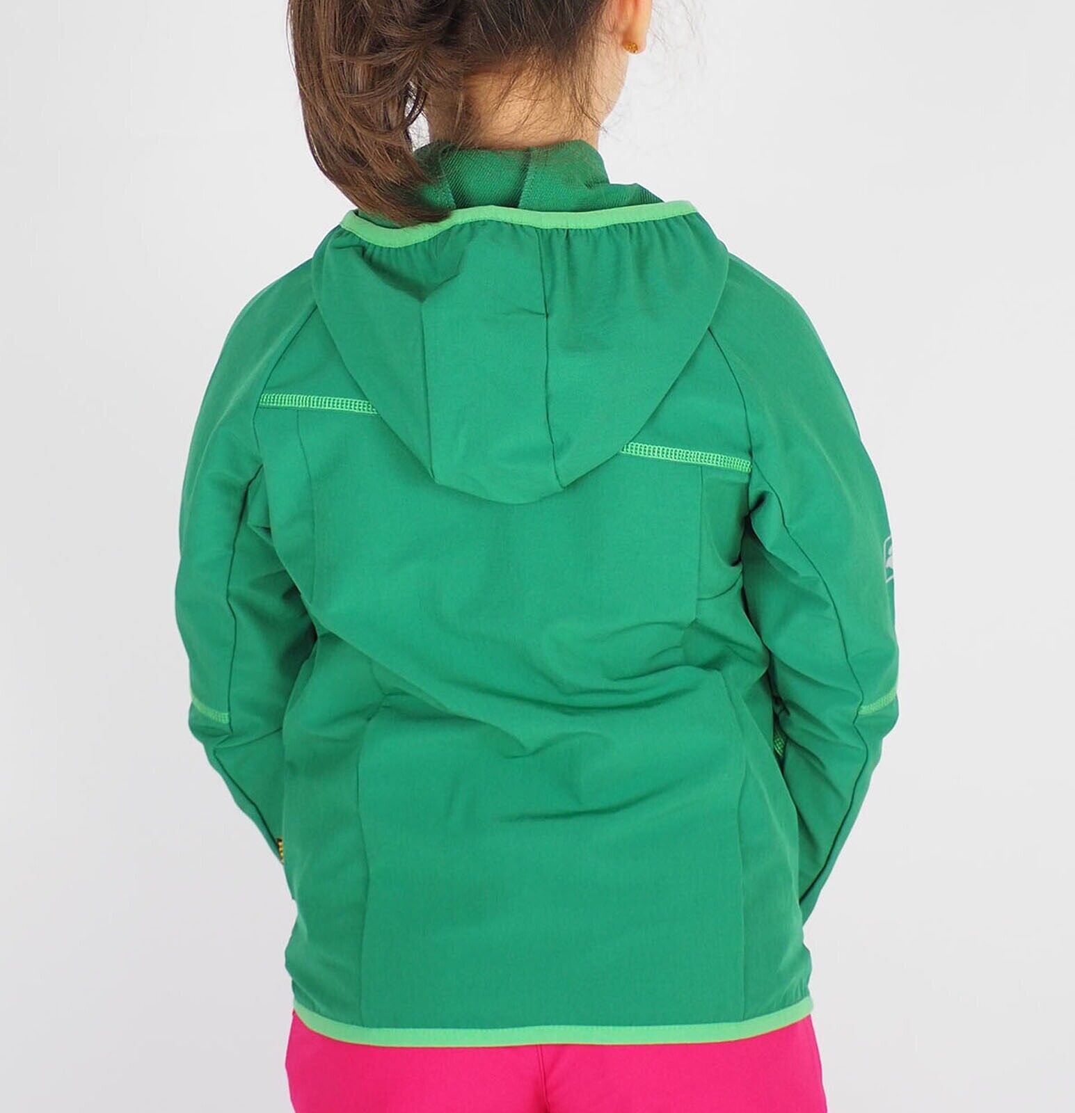 Kids Unisex Jack Wolfskin Rock Me 1604841 Cucumber Green Water Repellant Jacket