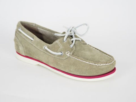 Womens Timberland EK Clasic 2 Eye 8224A Grey Leather Boat Shoes UK 6.5 - London Top Style