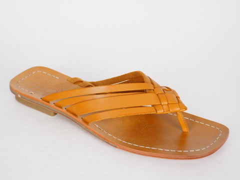 Womens Timberland Lupine 64359 Tan Leather Slip On Thong Sandals