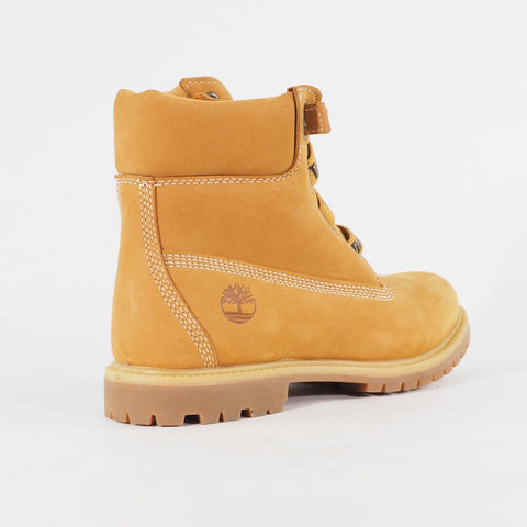 Womens Timberland 6 Inch Premium A1USA Wheat Leather Lace Casual Walking Boots