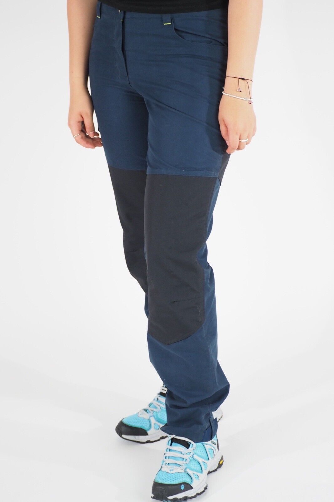 Womens Jack Wolfskin 1502391 Night Blue Cotton Warm Windproof Hiking Trousers