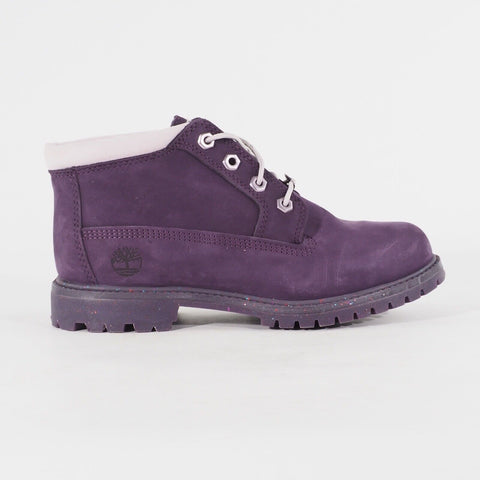 Womens Timberland Nellie A1WCH Purple Leather Lace Up Waterproof Walking Boots