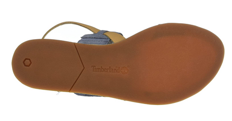 Womens Timberland Carolsta TB0A1G4M Leather Blue Sandals