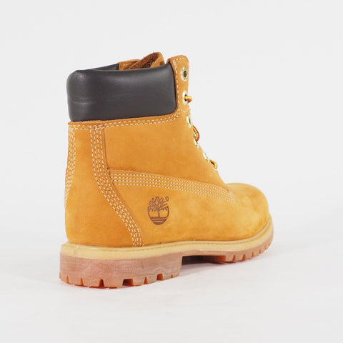 Womens Timberland 6 Inch Premium 10361 Wheat Leather Lace Casual Walking Boots