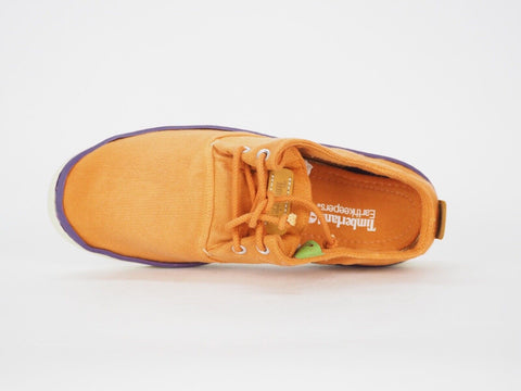 Womens Timberland EK Hookset Handcrafted 8105B Orange Textile Casual Soft Shoes