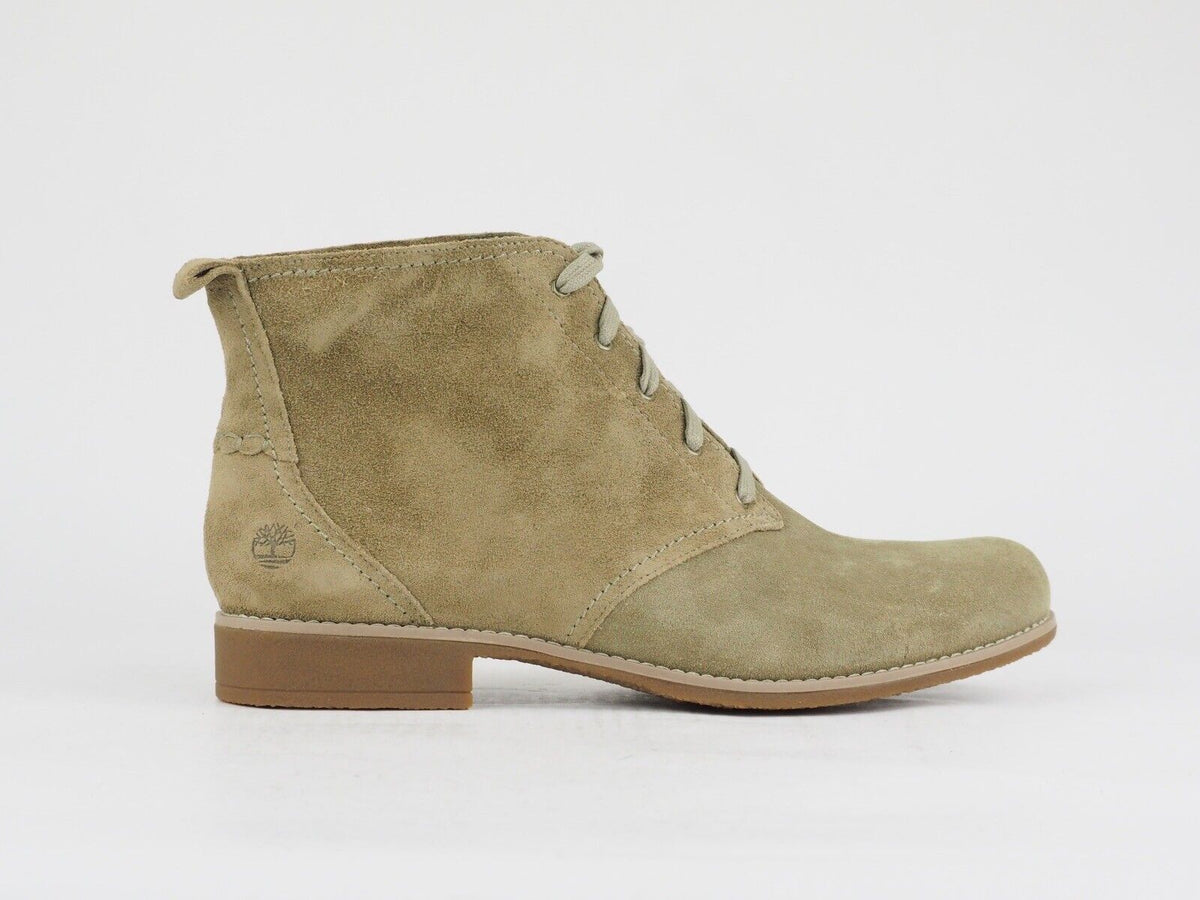 Womens Timberland Earthkeepers 28668 Olive Leather Casual Shoes Chukka Boots