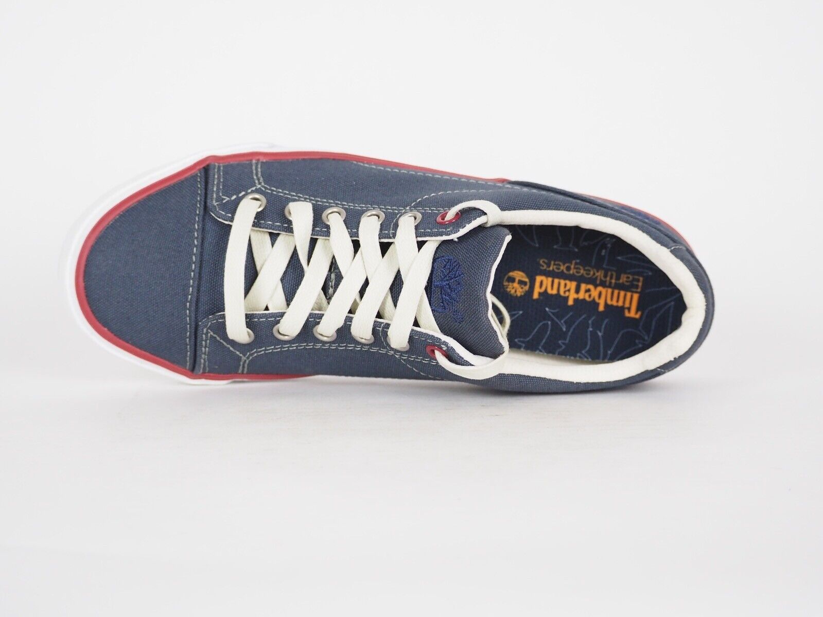 Mens Timberland EK Hookset Camp 5304A Navy Canvas Lace Up Trainers - London Top Style