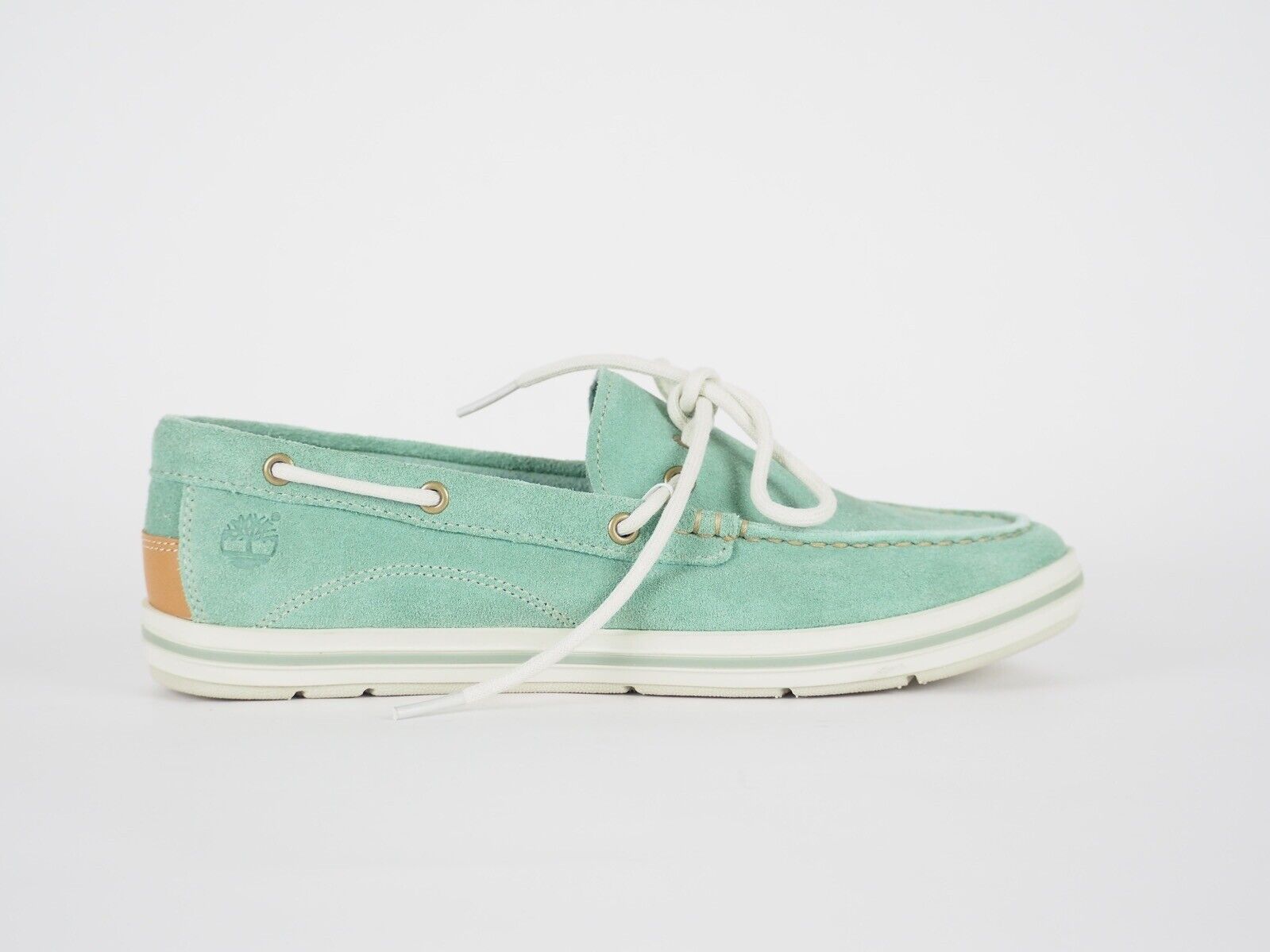 Womens Timberland EK Casco Bay 3951R Aqua Suede Slip On Boat Shoes - London Top Style