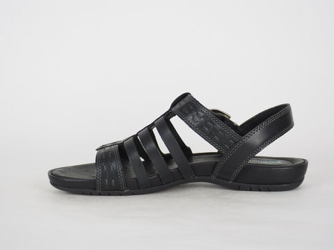 Womens Timberland Plesant Bay 25639 Black Leather Casual Light Gladiator Sandals