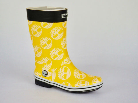 Girls Timberland Classic Rain 89714 Yellow Wellingtons Pull On Rain Wellies