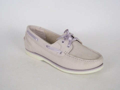 Womens Timberland Classic A1W9Y Light Purple Leather Casual Boat Shoes UK 5