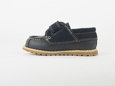 Toddlers Timberland Pokey Pine Oxford A1JUS Navy Leather Boys Strap Shoes