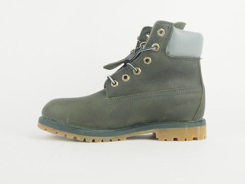 Womens Timberland 6 Inch Premium 8263R Leather Green Olive Waterproof Boots