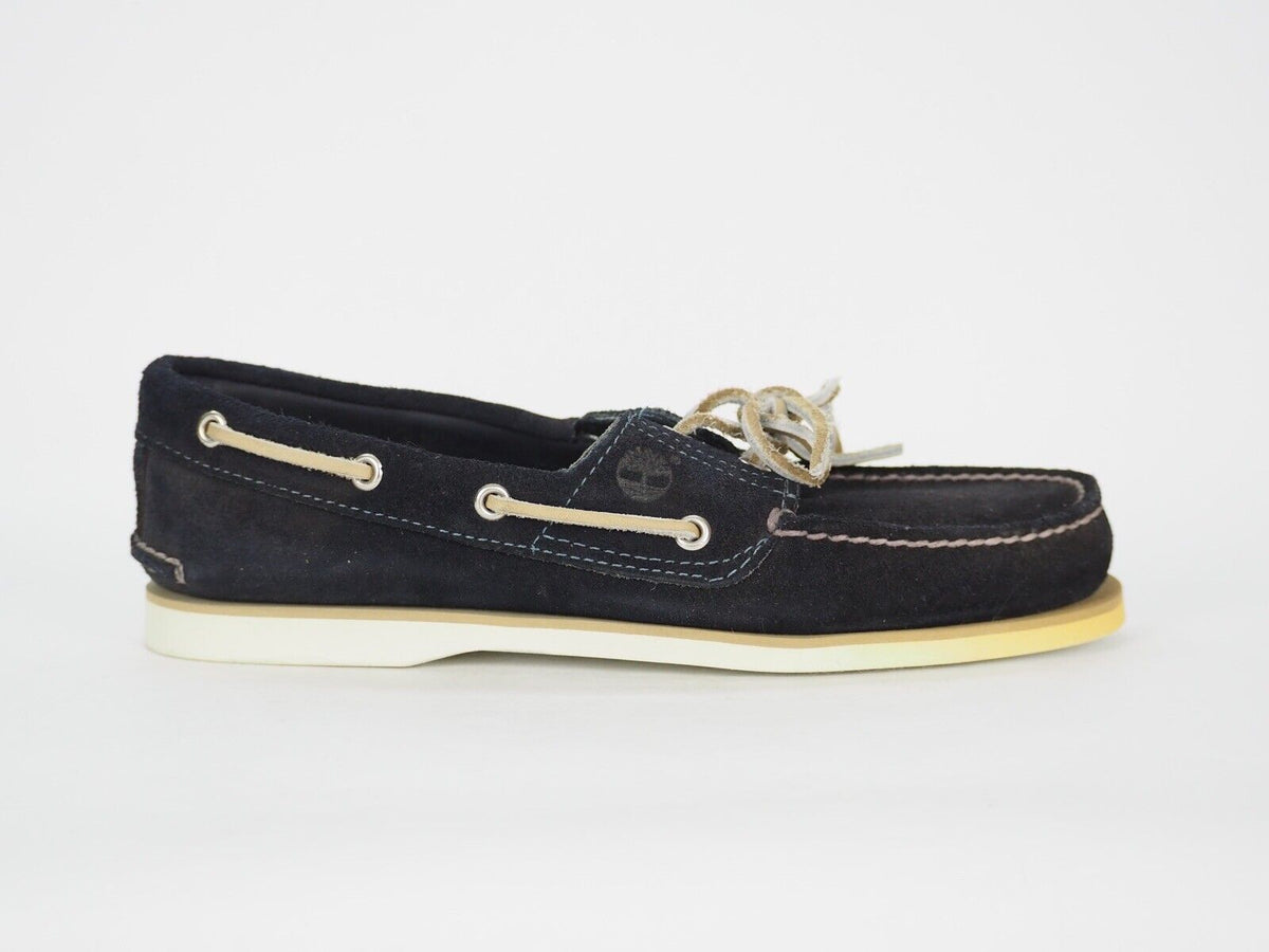 Mens Timberland Classic 25533 Dark Blue Suede Leather Casual Boat Shoes UK 8