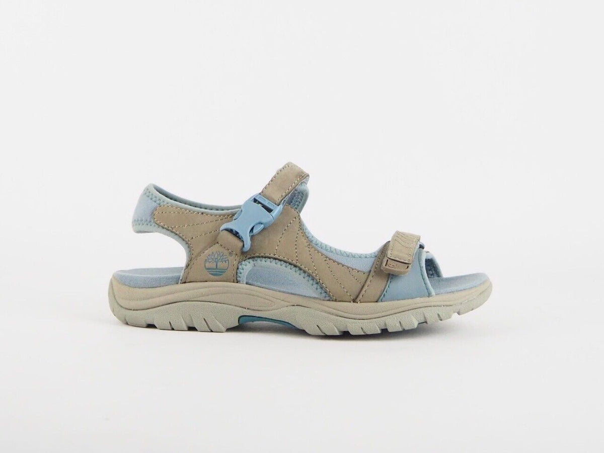 Womens Timberland Earthkeepers Jordan Pond 2 8032R Blue Leather Strap Sandals