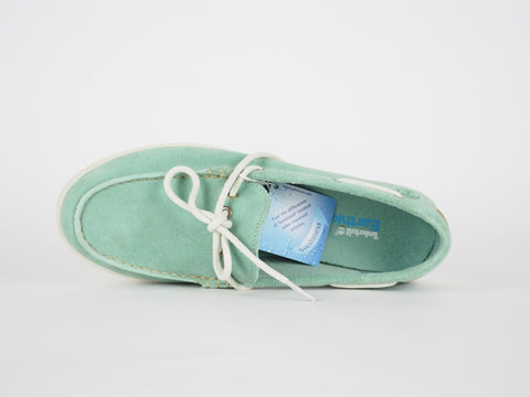 Womens Timberland EK Casco Bay 3951R Aqua Suede Slip On Boat Shoes - London Top Style