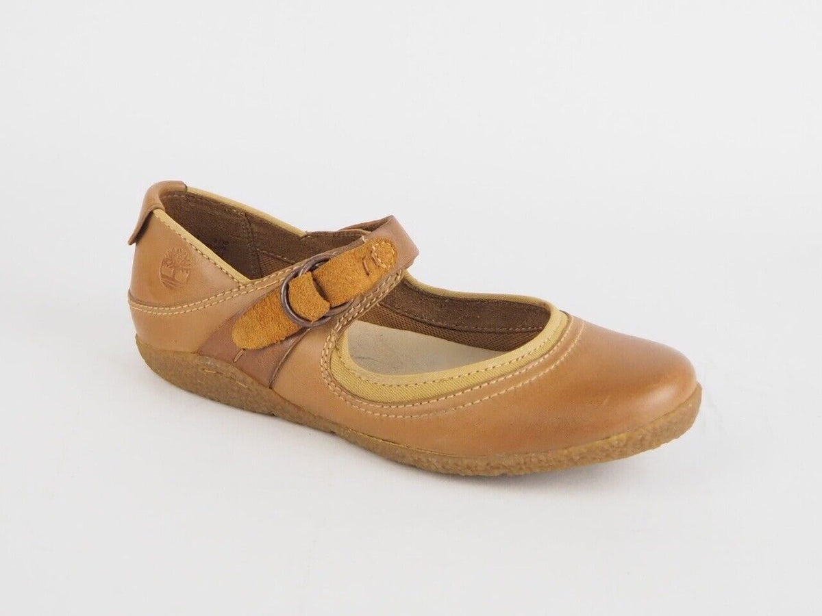 Womens Timberland Bayden MJ Brown 24643 Leather Sandals Flat Shoes