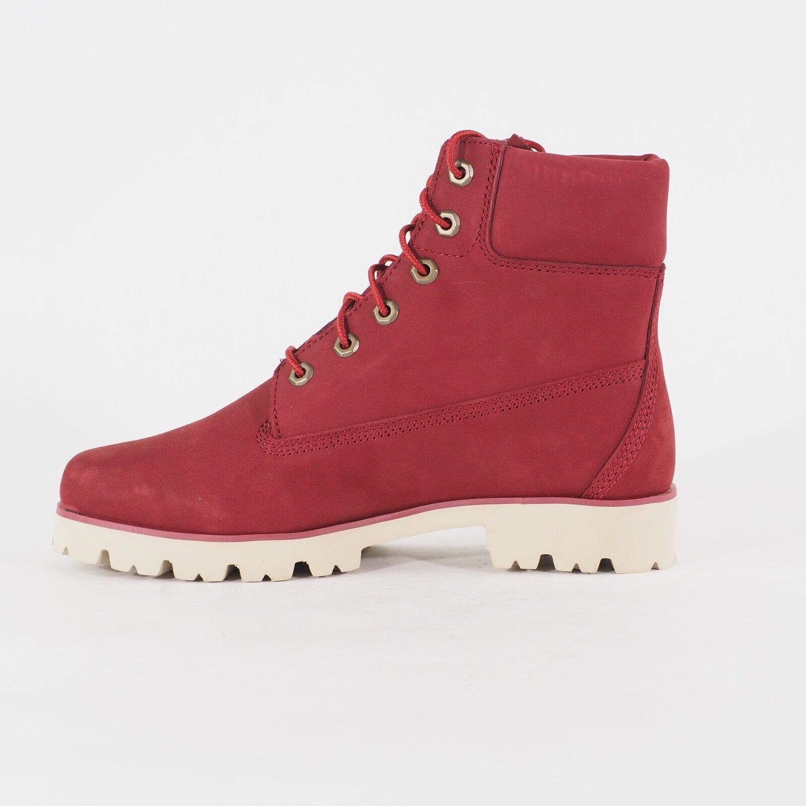 Womens Timberland Heritage Lite A1UKV Red Leather Lace Up Casual Walking Boots