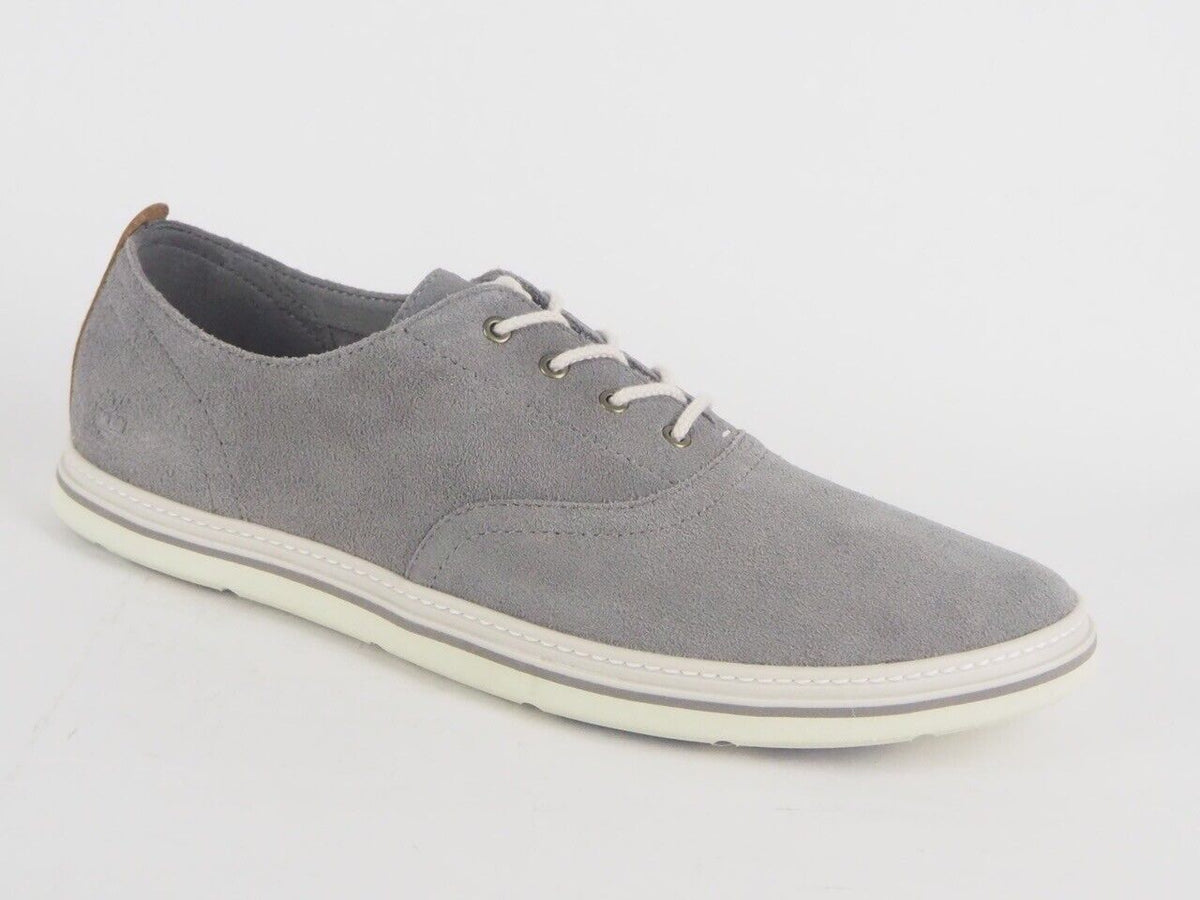 Mens Timberland Coles Point A1HRW Steeple Grey Leather Lace Up Casual Shoes