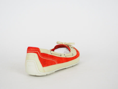 Womens Timberland EK Boothbay 3912R Red Suede Leather Slip On Boat Shoes - London Top Style