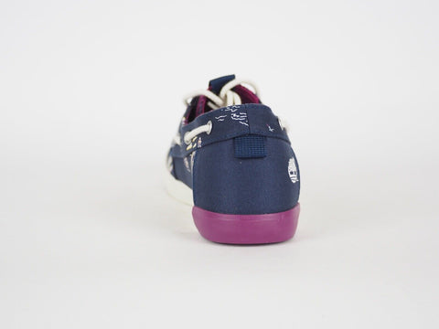 Womens Timberland Newport Bay Canvas A15N6 Navy Blue Lace Up Casual Boat Shoes