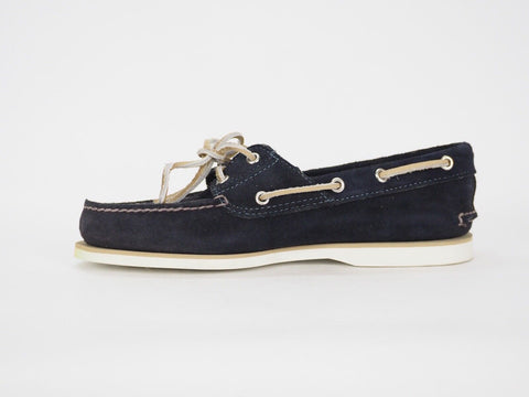 Mens Timberland Classic 25533 Dark Blue Suede Leather Casual Boat Shoes UK 8