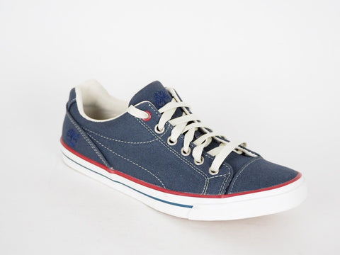Mens Timberland EK Hookset Camp 5304A Navy Canvas Lace Up Trainers - London Top Style