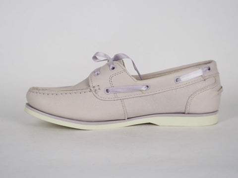 Womens Timberland Classic A1W9Y Light Purple Leather Casual Boat Shoes UK 5