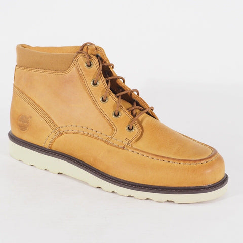 Mens Timberland Newmarket Wedge Chukka 6765A Wheat Leather Lace Walking Boots