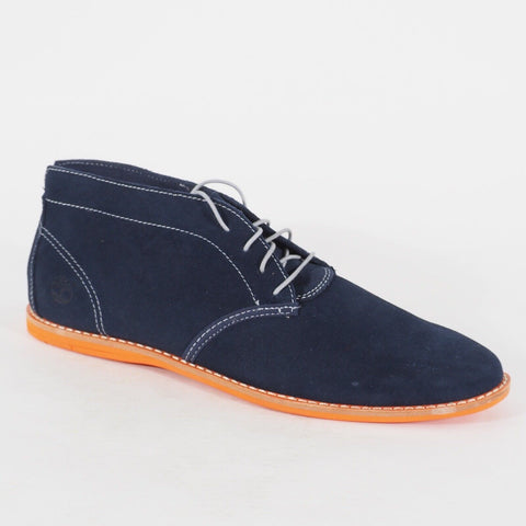 Mens Timberland Revenia Chukka 9062B Navy Leather Lace Up Casual Walking Shoes