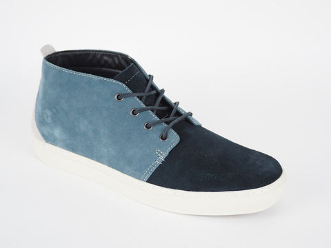 Mens Timberland Adventure A18BK Blue Suede Leather Trainers Casual Chukka Boots