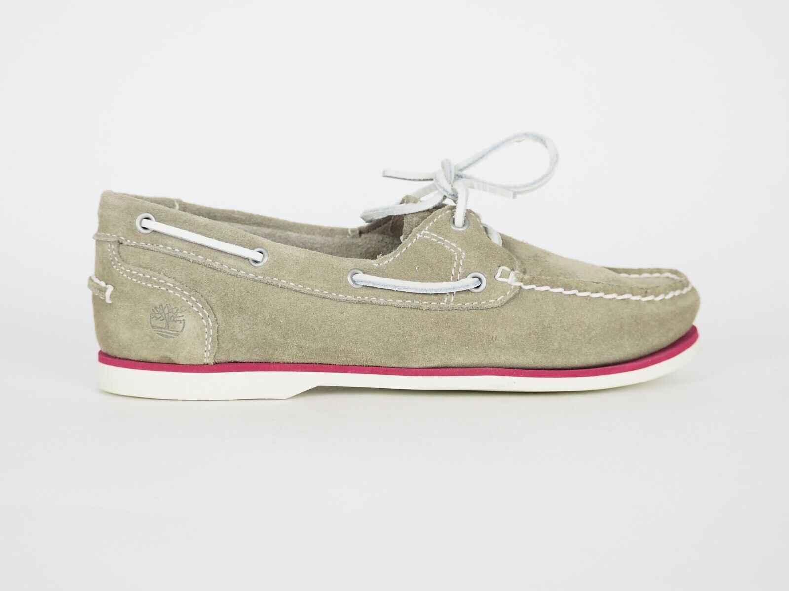 Womens Timberland EK Clasic 2 Eye 8224A Grey Leather Boat Shoes UK 6.5 - London Top Style