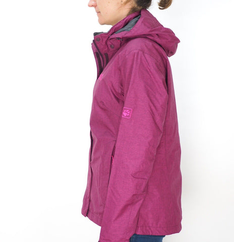 Womens Jack Wolfskin Texapore Hea 5008641 Dark Berry Waterproof Hiking Jacket - London Top Style