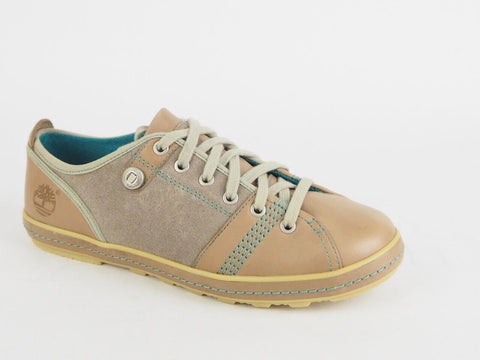 Womens Timberland Earthkeepers Faulkner OX 24695 Beige Leather Casual Shoes