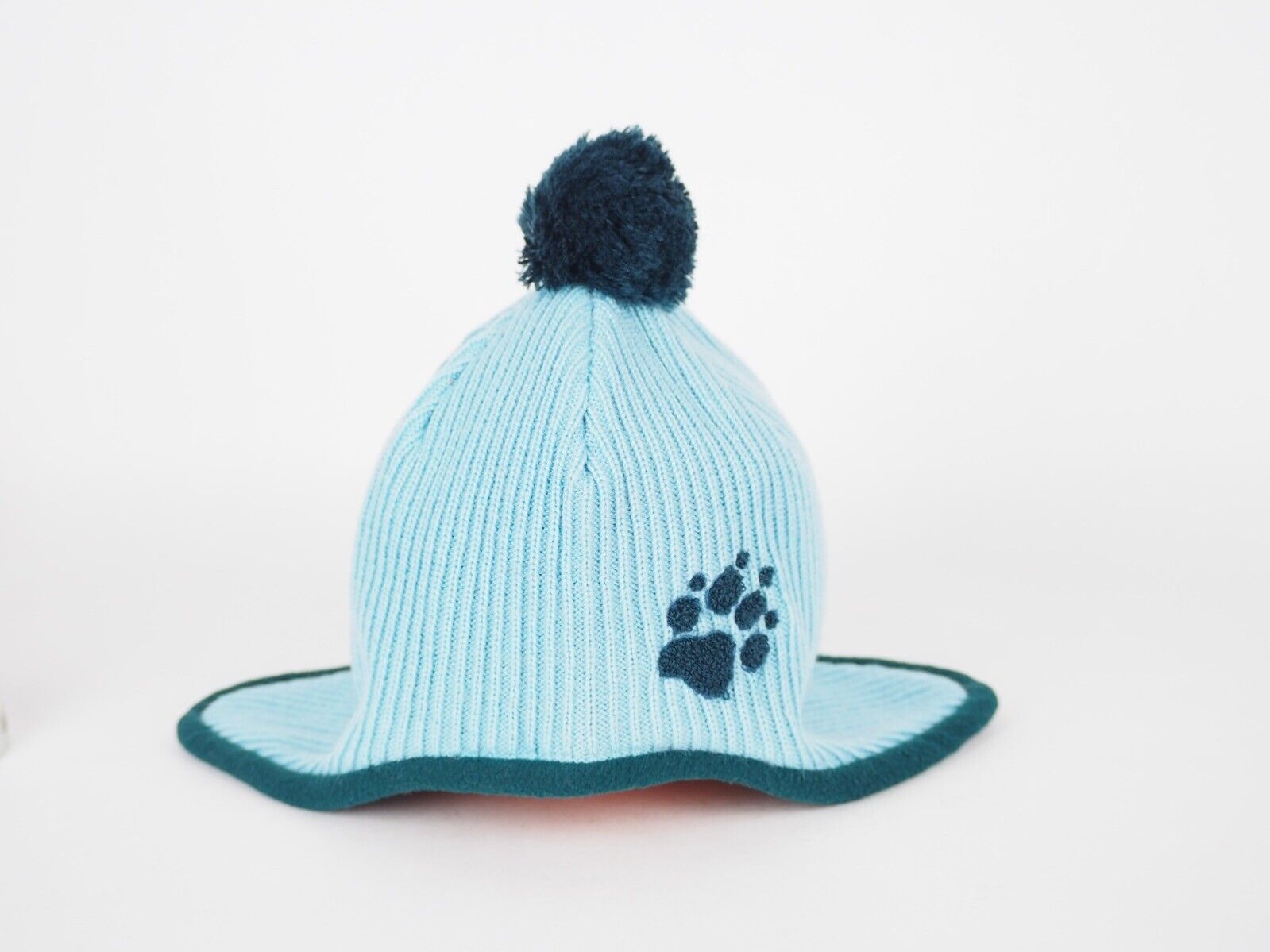 Kids – Wolfskin Pompom Hat Blue Knitted Ear Top Cap War Mineral Jack Style London 1901091