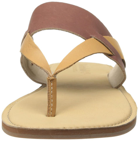 Womens Timberland Ek Sheafe Thong Gladiator 8725A Brown Leather Thong Sandals
