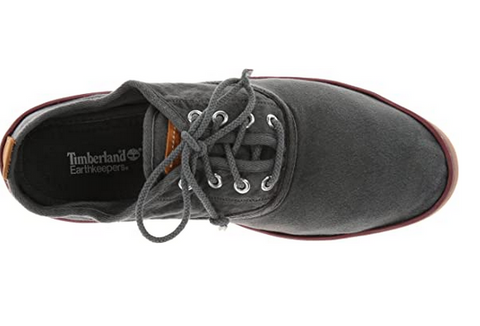 Mens Timberland Earhkeepers Handcrafted 5309A Grey 4 Eye Lace Up Casual Shoes