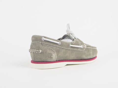 Womens Timberland EK Classic Boat 8224A Grey Suede Boat Casual Ladies Shoes