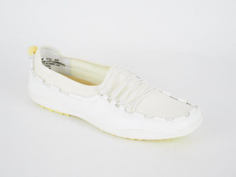 Womens Timberland Tarin Lace Up 98323 White Leather Fabric Slip On Casual Shoes