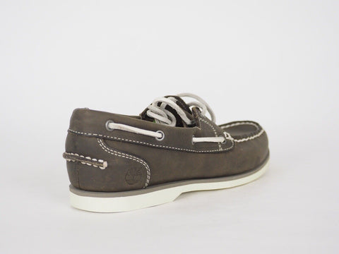 Womens Timberland Classic 3945R Ash Brown Leather 2Eye Casual Lace Up Boat Shoes