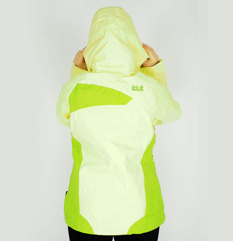 Womens Jack Wolfskin 5006521 Lemonade Yellow / Green Zip Up Warm Hiking Jacket